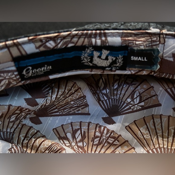 Goorin Bros Gray Print Hat Cap Newsboy Cabbie Golf Mens Small 100% cotton - Picture 9 of 11